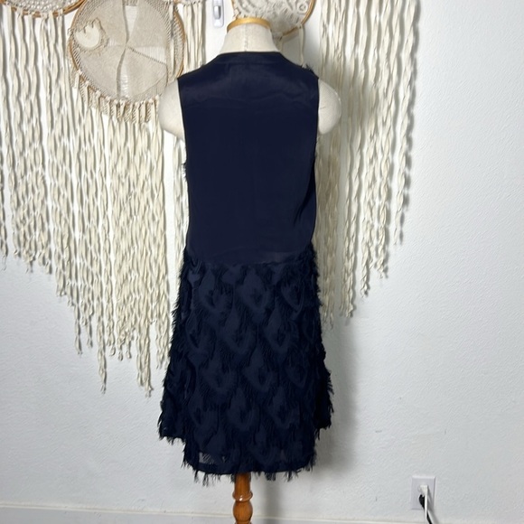 See by Chloe Navy Eyelash Fringe Dress Size 38Small - Picture 5 of 9